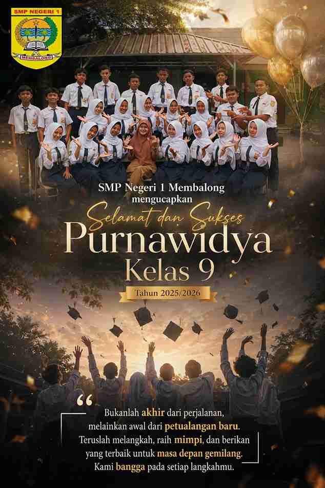 Air Mata Bahagia dan Prestasi Gemilang Mewarnai Pengumuman Kelulusan Kelas 9 SMPN 1 Membalong Tahun Ajaran 2025/2026 Air Mata Bahagia dan Prestasi Gemilang Mewarnai Pengumuman Kelulusan Kelas 9 SMPN 1 Membalong Tahun Ajaran 2025/2026