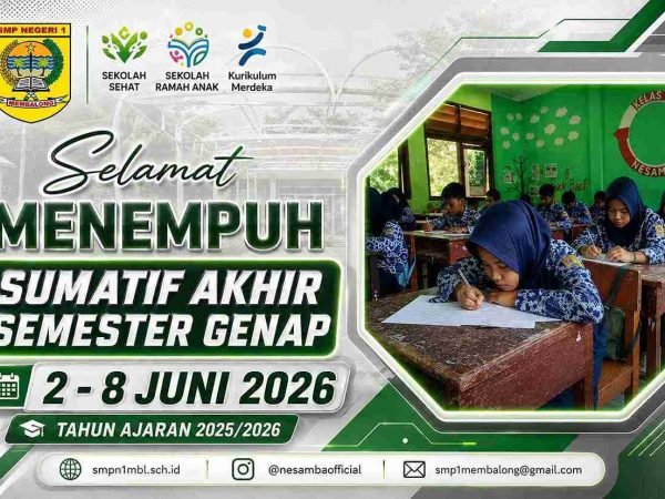 Siswa Kelas 7 dan 8 SMPN 1 Membalong Ikuti Sumatif Akhir Semester Genap dengan Tertib dan Lancar