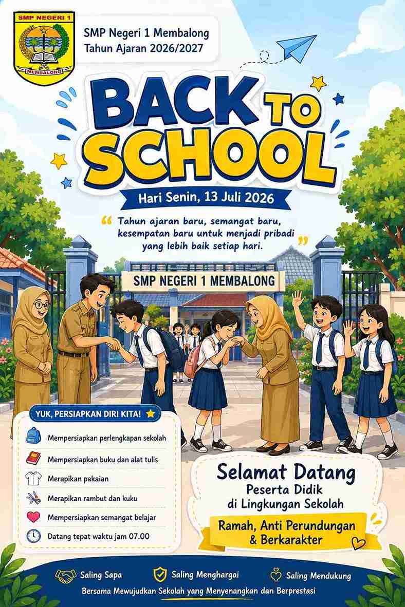Semangat Baru dengan Nilai 'Ramah'! SMPN 1 Membalong Resmi Buka MPLS Tahun Ajaran 2026/2027
